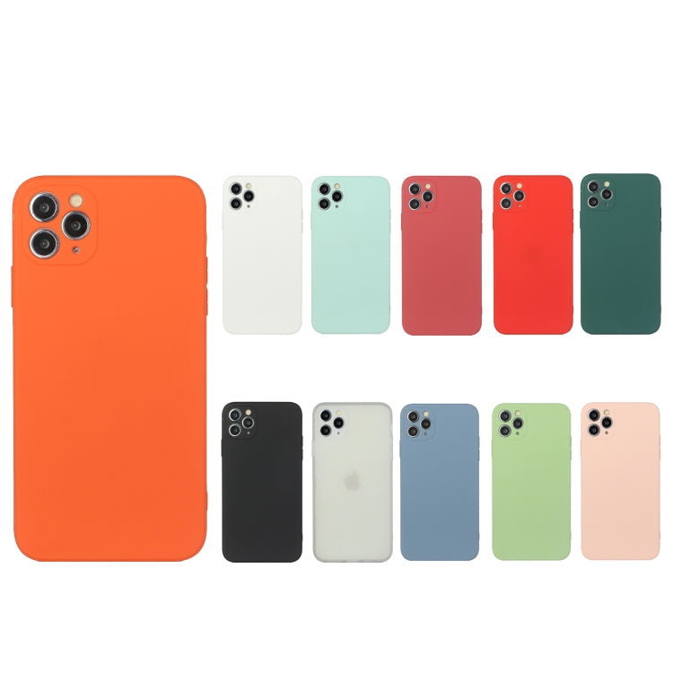 For iPhone 11 Pro Straight Edge Solid Color TPU Shockproof Case (Light Pink) - iPhone 11 Pro Cases by buy2fix | Online Shopping UK | buy2fix