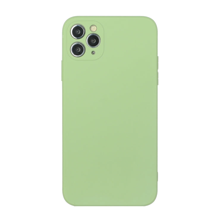 For iPhone 11 Pro Max Straight Edge Solid Color TPU Shockproof Case (Matcha Green) - iPhone 11 Pro Max Cases by buy2fix | Online Shopping UK | buy2fix