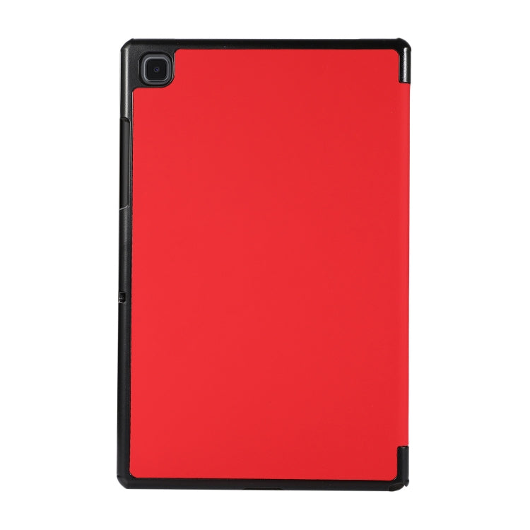 3-folding Skin Texture Horizontal Flip TPU + PU Leather Case with Holder For Samsung Galaxy Tab A7 10.4(2020) T500 / T505(Red) - Other Galaxy Tab PC by buy2fix | Online Shopping UK | buy2fix