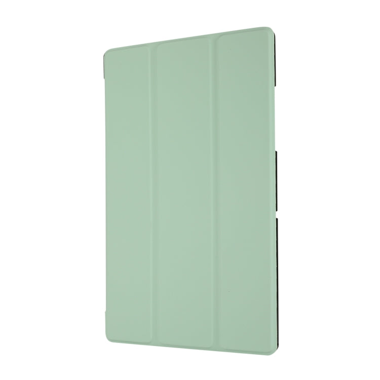3-folding Skin Texture Horizontal Flip TPU + PU Leather Case with Holder For Samsung Galaxy Tab A7 10.4(2020) T500 / T505(Mint Green) - Other Galaxy Tab PC by buy2fix | Online Shopping UK | buy2fix