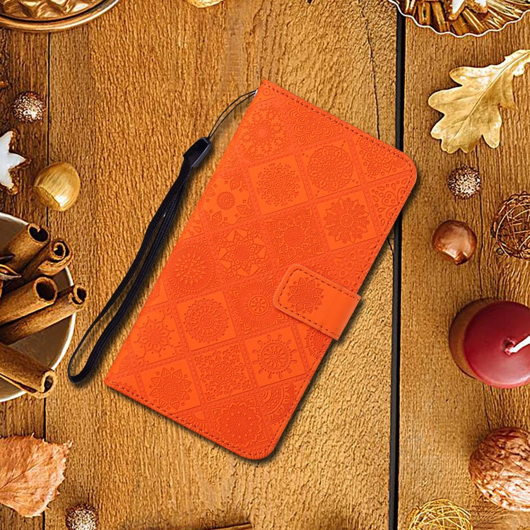 Ethnic Style Embossed Pattern Horizontal Flip Leather Case with Holder & Card Slots & Wallet & Lanyard For iPhone 6(Orange) by buy2fix