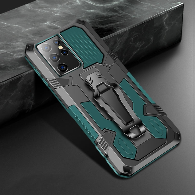 For Samsung Galaxy S21 Ultra 5G Machine Armor Warrior Shockproof PC + TPU Protective Case(Army Green) - Galaxy S21 Ultra 5G Cases by buy2fix | Online Shopping UK | buy2fix