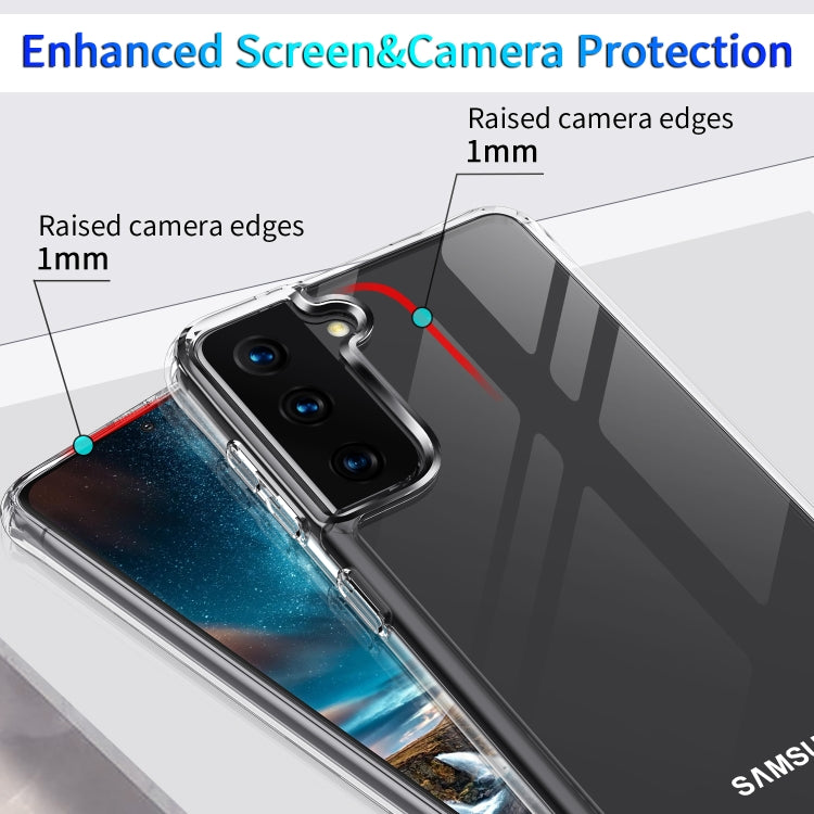 For Samsung Galaxy S21 Ultra 5G Shockproof Thickening Acrylic Protective Case(Transparent) - Galaxy S21 5G Cases by buy2fix | Online Shopping UK | buy2fix