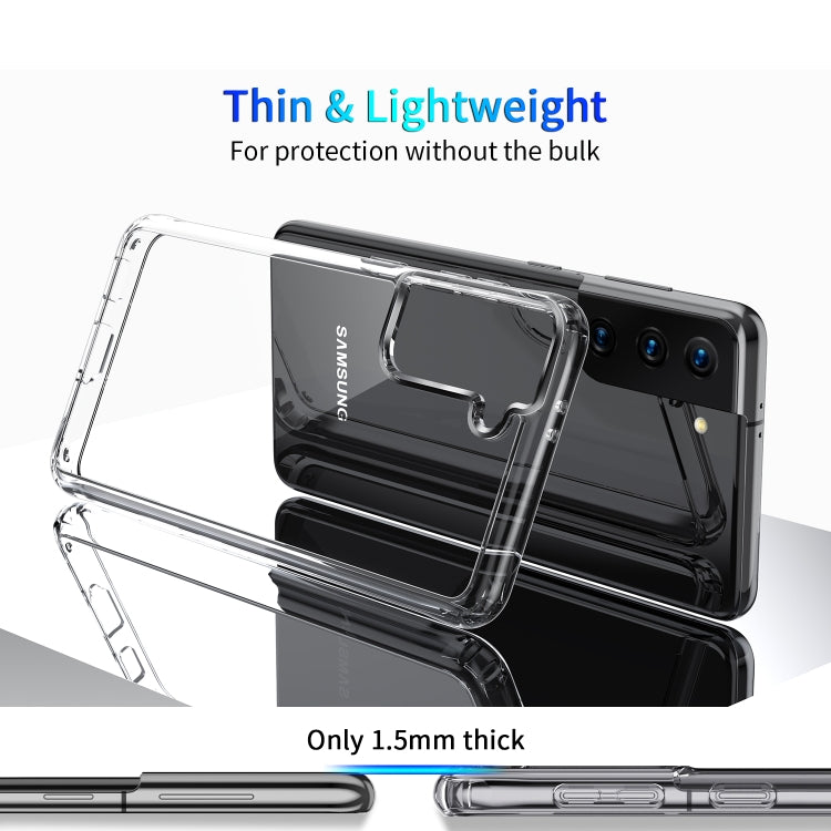 For Samsung Galaxy S21 Ultra 5G Shockproof Thickening Acrylic Protective Case(Transparent) - Galaxy S21 5G Cases by buy2fix | Online Shopping UK | buy2fix