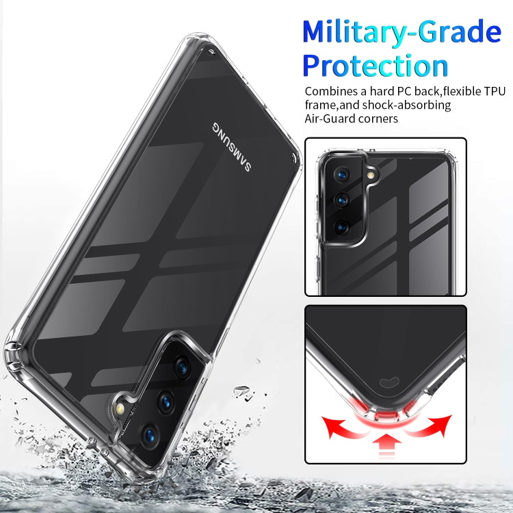 For Samsung Galaxy S21 Ultra 5G Shockproof Thickening Acrylic Protective Case(Transparent) - Galaxy S21 5G Cases by buy2fix | Online Shopping UK | buy2fix