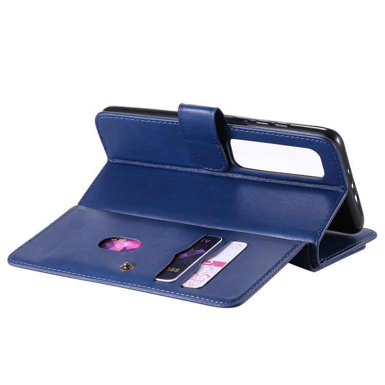 For Xiaomi Mi 10 Ultra Multifunctional Magnetic Copper Buckle Horizontal Flip Leather Case with Bracket & 10 Card Slots & Wallet & Photo Frame(Dark Blue) - Xiaomi Cases by buy2fix | Online Shopping UK | buy2fix