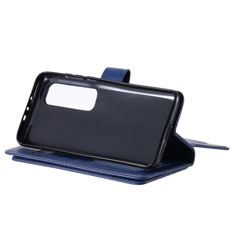 For Xiaomi Mi 10 Ultra Multifunctional Magnetic Copper Buckle Horizontal Flip Leather Case with Bracket & 10 Card Slots & Wallet & Photo Frame(Dark Blue) - Xiaomi Cases by buy2fix | Online Shopping UK | buy2fix