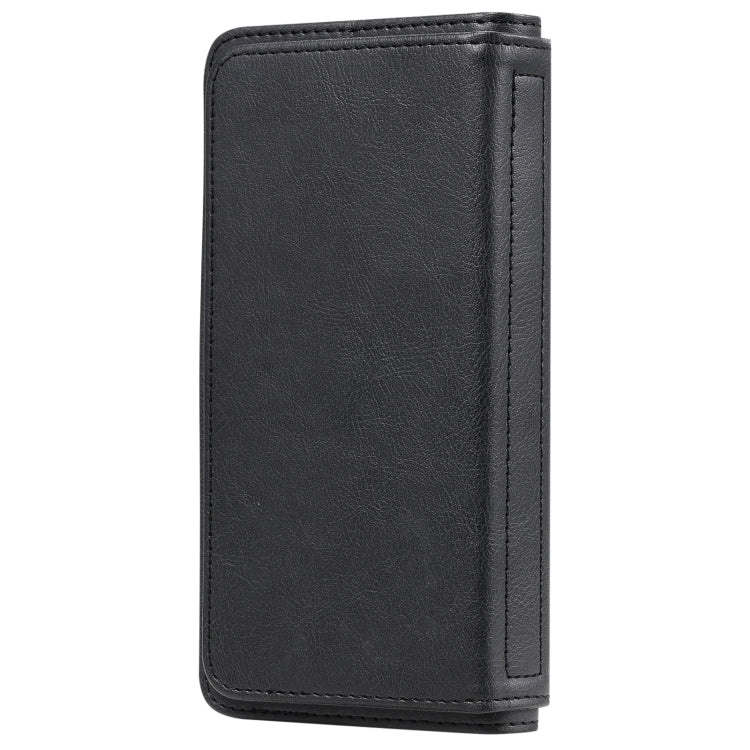 For Xiaomi Poco X3 NFC Multifunctional Magnetic Copper Buckle Horizontal Flip Leather Case with Bracket & 10 Card Slots & Wallet & Photo Frame(Black) - Xiaomi Cases by buy2fix | Online Shopping UK | buy2fix