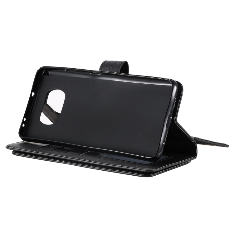 For Xiaomi Poco X3 NFC Multifunctional Magnetic Copper Buckle Horizontal Flip Leather Case with Bracket & 10 Card Slots & Wallet & Photo Frame(Black) - Xiaomi Cases by buy2fix | Online Shopping UK | buy2fix