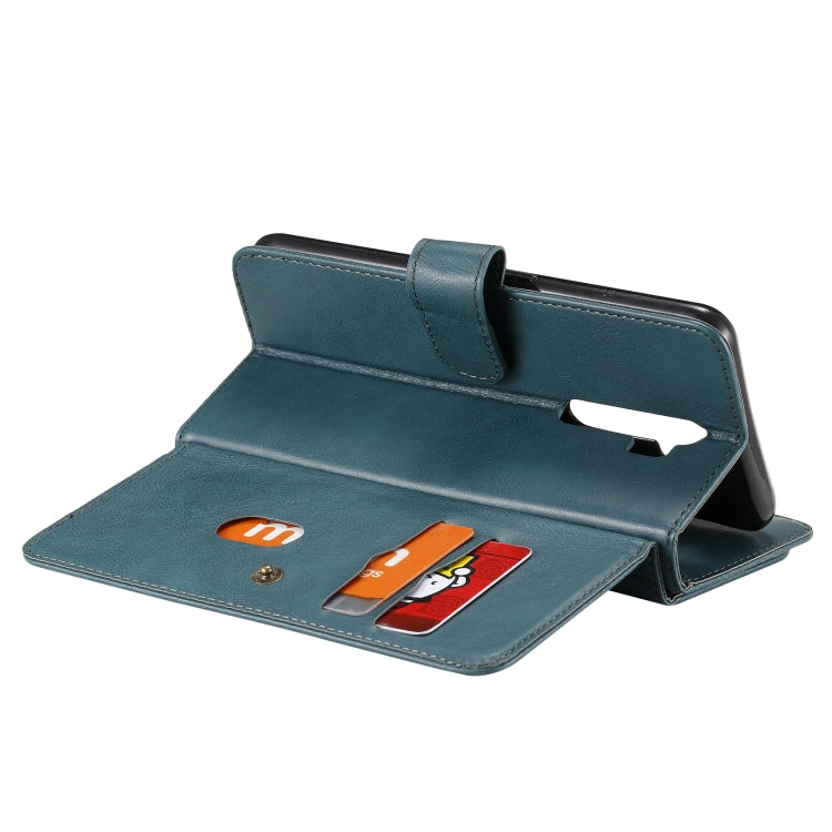 For OPPO A9 (2020) / A11x / A5 (2020) Multifunctional Magnetic Copper Buckle Horizontal Flip Solid Color Leather Case with 10 Card Slots & Wallet & Holder & Photo Frame(Dark Green) - OPPO Cases by buy2fix | Online Shopping UK | buy2fix