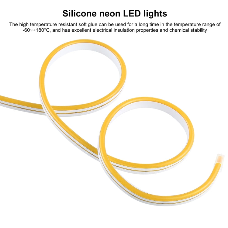 CJ-1206 12V 6A 5m IP65 Waterproof Silicone Neon LED Strip Light(Yellow) - Epoxy Waterproof Light by buy2fix | Online Shopping UK | buy2fix