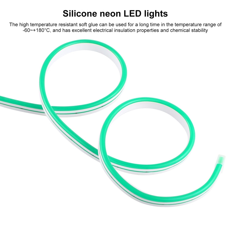 CJ-1206 12V 6A 5m IP65 Waterproof Silicone Neon LED Strip Light(Green) - Epoxy Waterproof Light by buy2fix | Online Shopping UK | buy2fix