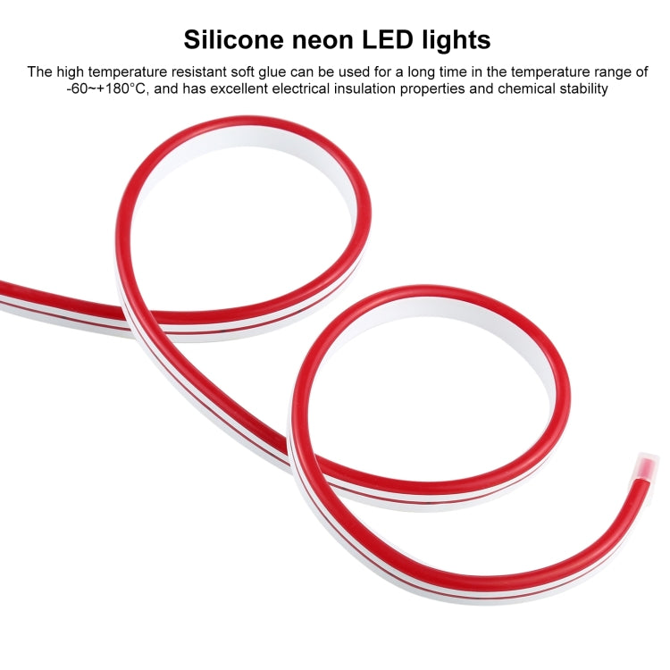 CJ-1206 12V 6A 5m IP65 Waterproof Silicone Neon LED Strip Light(Red) - Epoxy Waterproof Light by buy2fix | Online Shopping UK | buy2fix