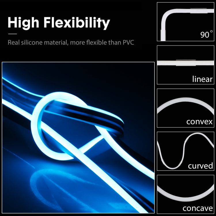 CJ-1206 12V 6A 5m IP65 Waterproof Silicone Neon LED Strip Light(Sky Blue) - Epoxy Waterproof Light by buy2fix | Online Shopping UK | buy2fix
