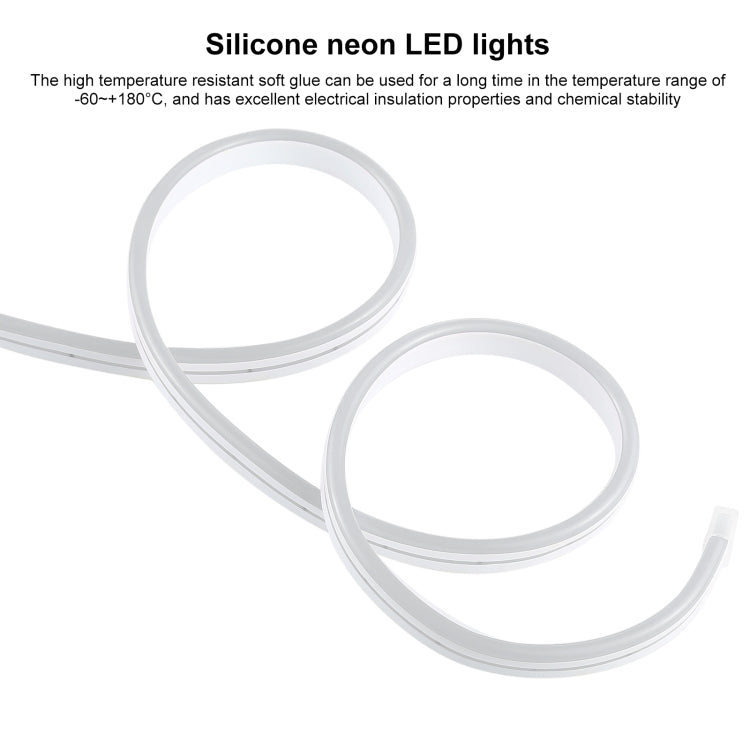 CJ-1206 12V 6A 5m IP65 Waterproof Silicone Neon LED Strip Light(White) - Epoxy Waterproof Light by buy2fix | Online Shopping UK | buy2fix