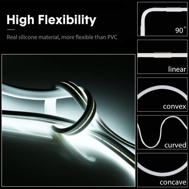 CJ-1206 12V 6A 5m IP65 Waterproof Silicone Neon LED Strip Light(White) - Epoxy Waterproof Light by buy2fix | Online Shopping UK | buy2fix