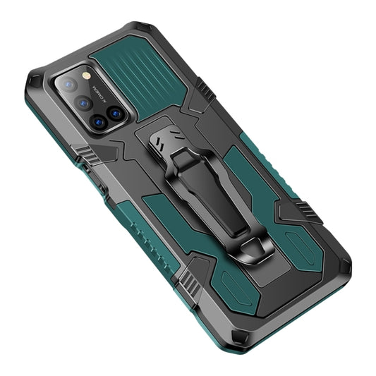 For Xiaomi Redmi 9 Armor Warrior Shockproof PC + TPU Protective Case(Army Green) by buy2fix