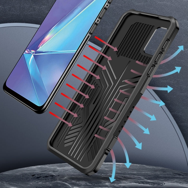 For Xiaomi Redmi 9A Armor Warrior Shockproof PC + TPU Protective Case(Red) - Xiaomi Cases by buy2fix | Online Shopping UK | buy2fix