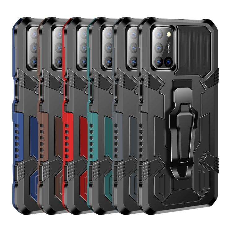 For Xiaomi Redmi Note 8 Pro Armor Warrior Shockproof PC + TPU Protective Case(Coffee) - Xiaomi Cases by buy2fix | Online Shopping UK | buy2fix