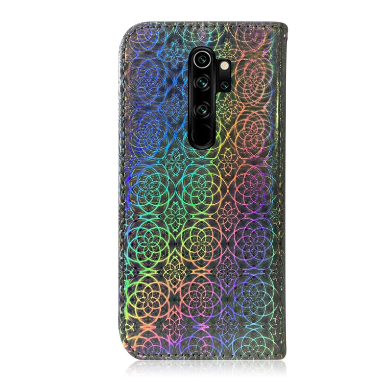 For Xiaomi Redmi Note 8 Pro Solid Color Colorful Magnetic Buckle Horizontal Flip PU Leather Case with Holder & Card Slots & Wallet & Lanyard(Silver) - Xiaomi Cases by buy2fix | Online Shopping UK | buy2fix