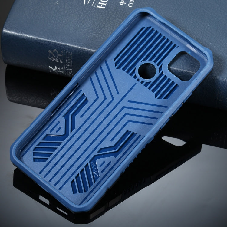For Xiaomi Redmi 9C Armor Warrior Shockproof PC + TPU Protective Case(Blue) - Xiaomi Cases by buy2fix | Online Shopping UK | buy2fix