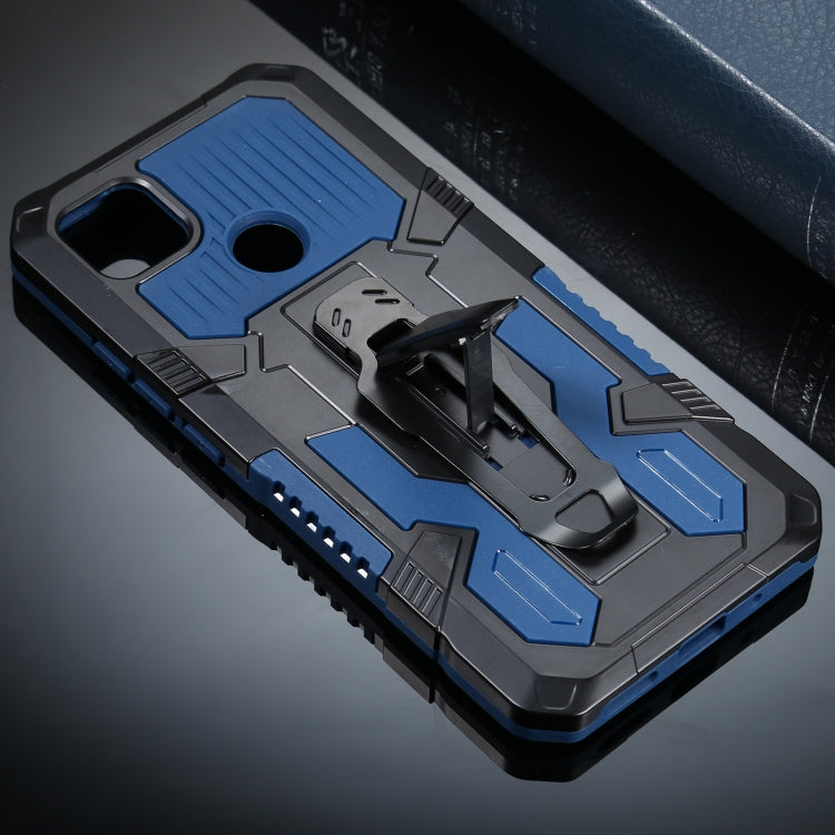 For Xiaomi Redmi 9C Armor Warrior Shockproof PC + TPU Protective Case(Blue) - Xiaomi Cases by buy2fix | Online Shopping UK | buy2fix