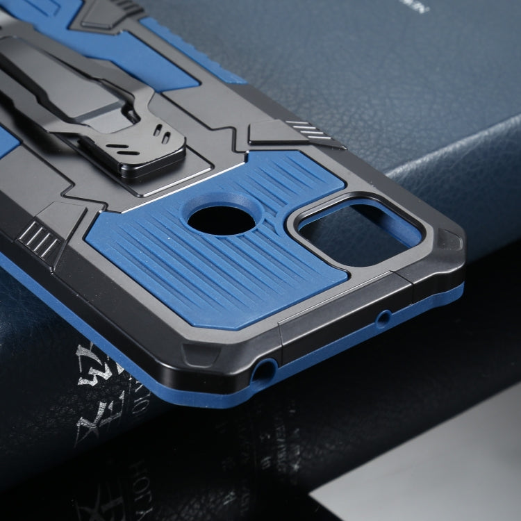For Xiaomi Redmi 9C Armor Warrior Shockproof PC + TPU Protective Case(Blue) - Xiaomi Cases by buy2fix | Online Shopping UK | buy2fix