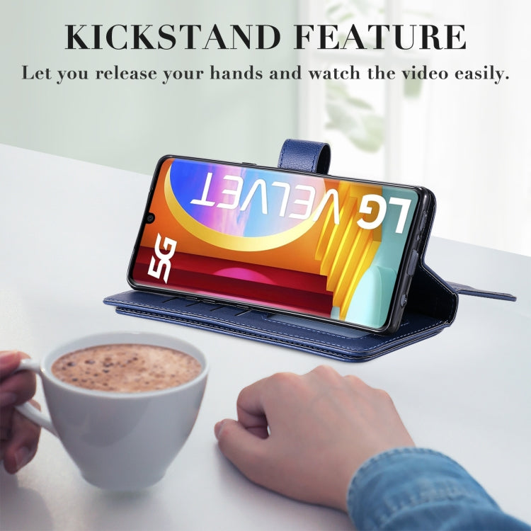 For LG Velvet / G9 Multifunctional Magnetic Copper Buckle Horizontal Flip Solid Color Leather Case with 10 Card Slots & Wallet & Holder & Photo Frame(Rose Gold) - LG Cases by buy2fix | Online Shopping UK | buy2fix
