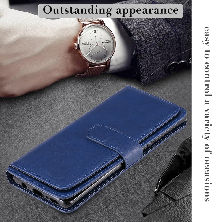 For LG Velvet / G9 Multifunctional Magnetic Copper Buckle Horizontal Flip Solid Color Leather Case with 10 Card Slots & Wallet & Holder & Photo Frame(Rose Gold) - LG Cases by buy2fix | Online Shopping UK | buy2fix