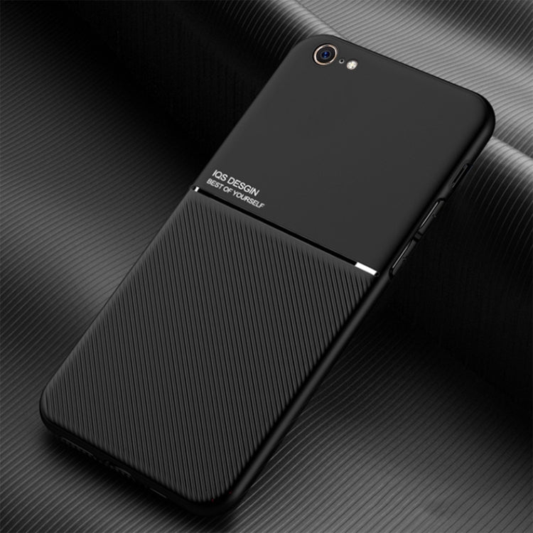 Classic Tilt Strip Grain Magnetic Shockproof PC + TPU Case For iPhone 6 Plus(Black) - More iPhone Cases by buy2fix | Online Shopping UK | buy2fix
