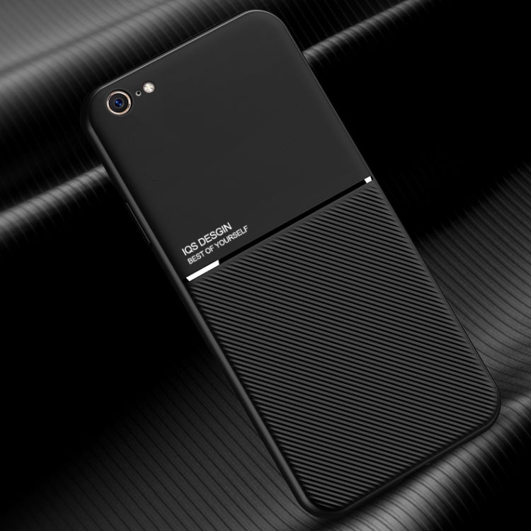 Classic Tilt Strip Grain Magnetic Shockproof PC + TPU Case For iPhone 6 Plus(Black) - More iPhone Cases by buy2fix | Online Shopping UK | buy2fix