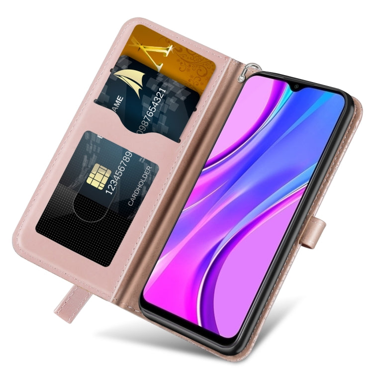 For Xiaomi Redmi 9A Life of Tree Embossing Pattern Horizontal Flip Leather Case with Holder & Card Slot & Wallet & Photo Frame & Lanyard(Rose Gold) - Xiaomi Cases by buy2fix | Online Shopping UK | buy2fix