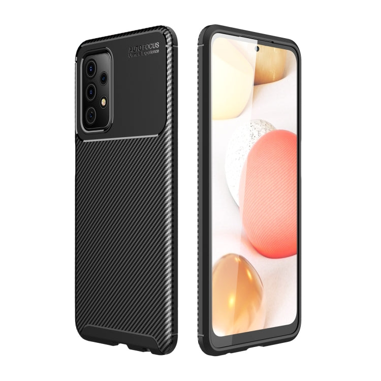 For Samsung Galaxy A52 5G / 4G Carbon Fiber Texture Shockproof TPU Case(Black) - Galaxy Phone Cases by buy2fix | Online Shopping UK | buy2fix