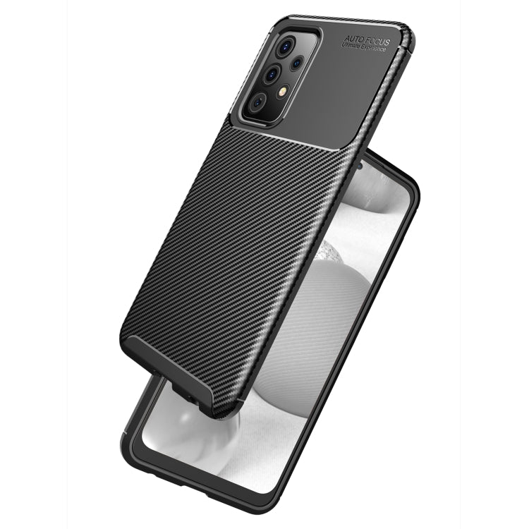 For Samsung Galaxy A52 5G / 4G Carbon Fiber Texture Shockproof TPU Case(Black) - Galaxy Phone Cases by buy2fix | Online Shopping UK | buy2fix