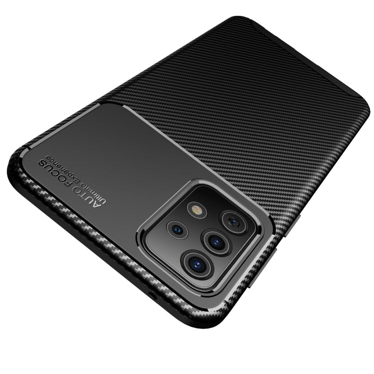 For Samsung Galaxy A52 5G / 4G Carbon Fiber Texture Shockproof TPU Case(Black) - Galaxy Phone Cases by buy2fix | Online Shopping UK | buy2fix