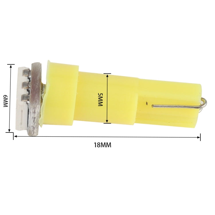 30 PCS T5 1LED SMD-5050 Car Modification LED Indicator Light Yellow Light - Clearance Lights by buy2fix | Online Shopping UK | buy2fix