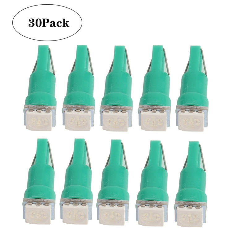 30 PCS T5 1LED SMD-5050 Car Modification LED Indicator Light Green Light - Clearance Lights by buy2fix | Online Shopping UK | buy2fix