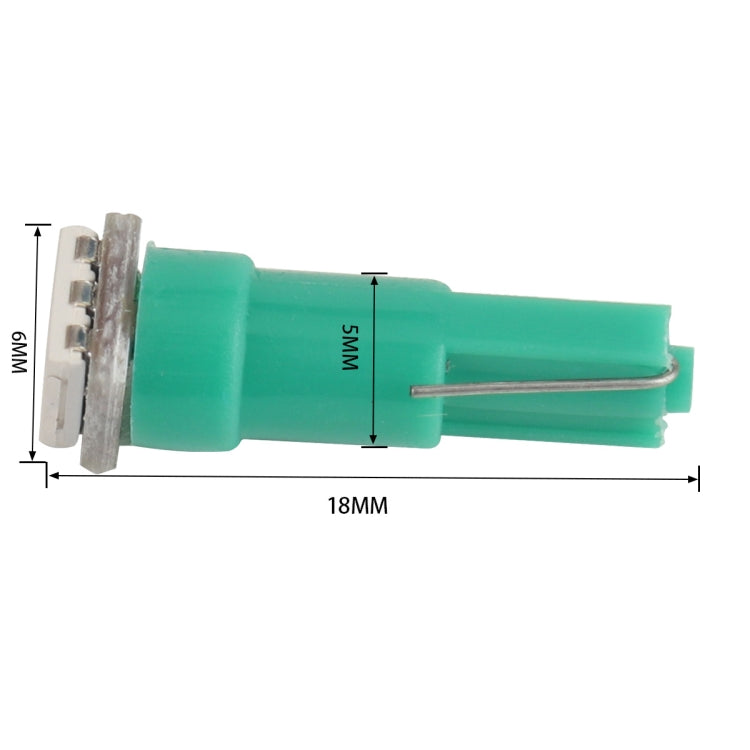 30 PCS T5 1LED SMD-5050 Car Modification LED Indicator Light Green Light - Clearance Lights by buy2fix | Online Shopping UK | buy2fix
