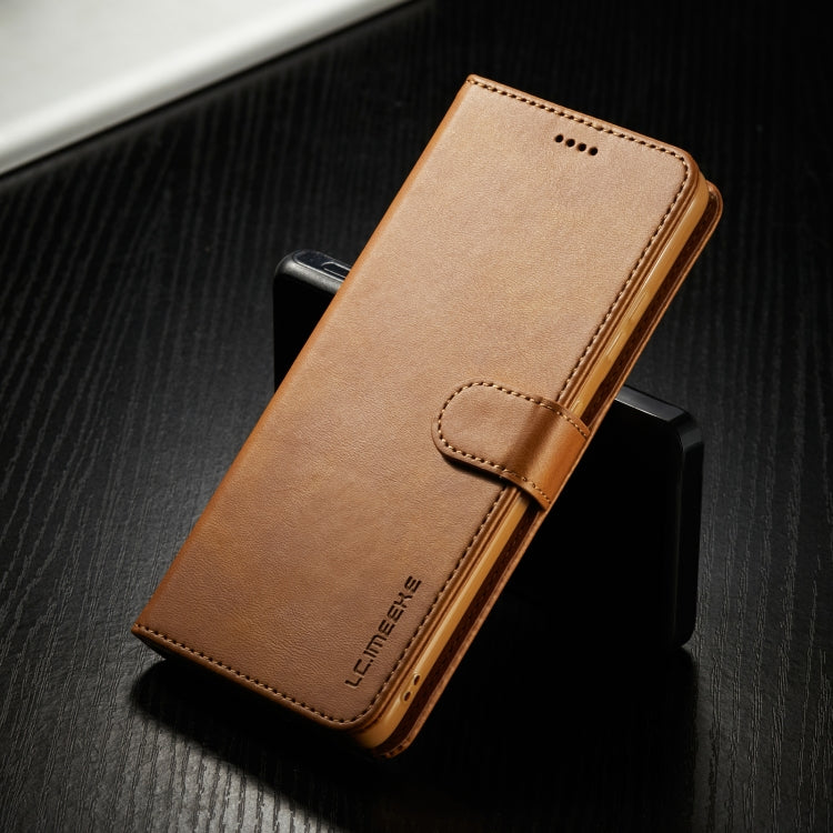 For Samsung Galaxy S21 Ultra 5G LC.IMEEKE Calf Texture Horizontal Flip Leather Case with Holder & Card Slots & Wallet(Yellow) - Galaxy S21 Ultra 5G Cases by LC.IMEEKE | Online Shopping UK | buy2fix