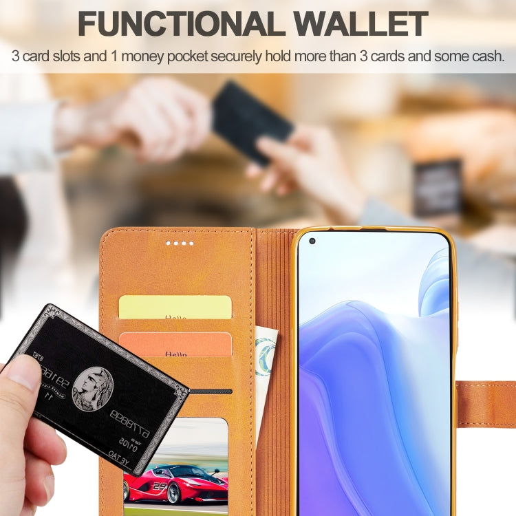 For Xiaomi Mi 10 5G / Mi 10T Pro 5G LC.IMEEKE Calf Texture Horizontal Flip Leather Case with Holder & Card Slots & Wallet(Yellow) - Xiaomi Cases by LC.IMEEKE | Online Shopping UK | buy2fix