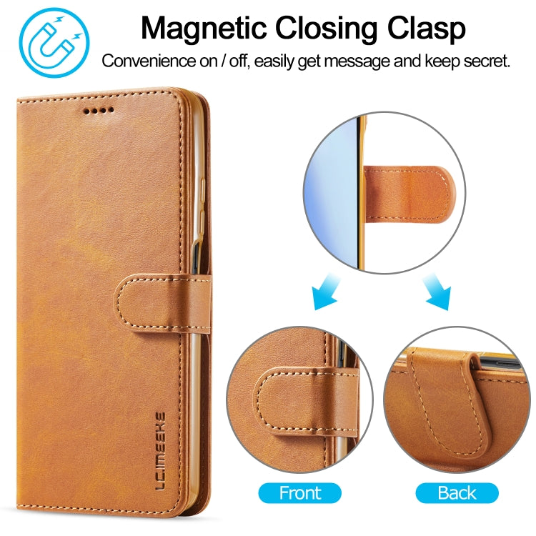 For Xiaomi Mi 10 5G / Mi 10T Pro 5G LC.IMEEKE Calf Texture Horizontal Flip Leather Case with Holder & Card Slots & Wallet(Yellow) - Xiaomi Cases by LC.IMEEKE | Online Shopping UK | buy2fix