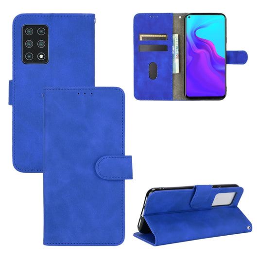 For Cubot X30 Solid Color Skin Feel Magnetic Buckle Horizontal Flip Calf Texture PU Leather Case with Holder & Card Slots & Wallet(Blue) - More Brand by buy2fix | Online Shopping UK | buy2fix