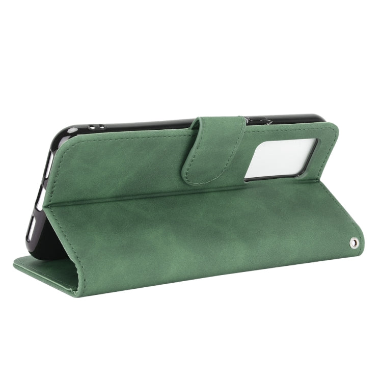 For Cubot X30 Solid Color Skin Feel Magnetic Buckle Horizontal Flip Calf Texture PU Leather Case with Holder & Card Slots & Wallet(Green) - More Brand by buy2fix | Online Shopping UK | buy2fix