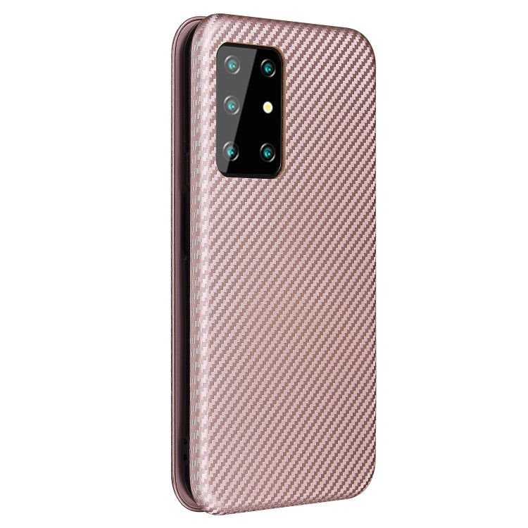 For Cubot X30 Carbon Fiber Texture Horizontal Flip TPU + PC + PU Leather Case with Card Slot(Pink) - More Brand by buy2fix | Online Shopping UK | buy2fix
