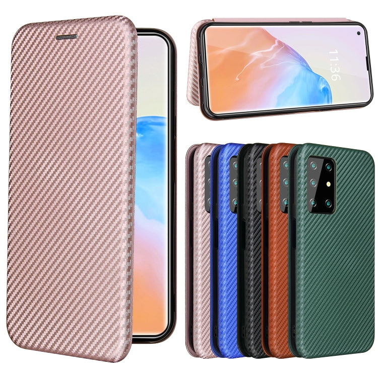 For Cubot X30 Carbon Fiber Texture Horizontal Flip TPU + PC + PU Leather Case with Card Slot(Pink) - More Brand by buy2fix | Online Shopping UK | buy2fix
