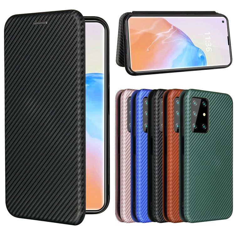 For Cubot X30 Carbon Fiber Texture Horizontal Flip TPU + PC + PU Leather Case with Card Slot(Black) by buy2fix