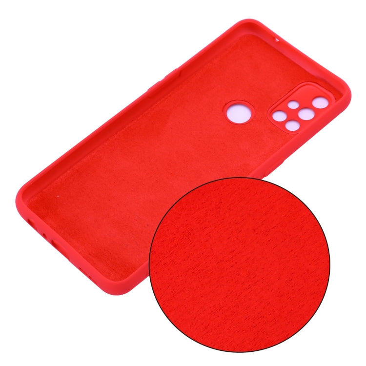 For OnePlus Nord N10 5G Pure Color Liquid Silicone Shockproof Full Coverage Case(Red) - OnePlus Cases by buy2fix | Online Shopping UK | buy2fix