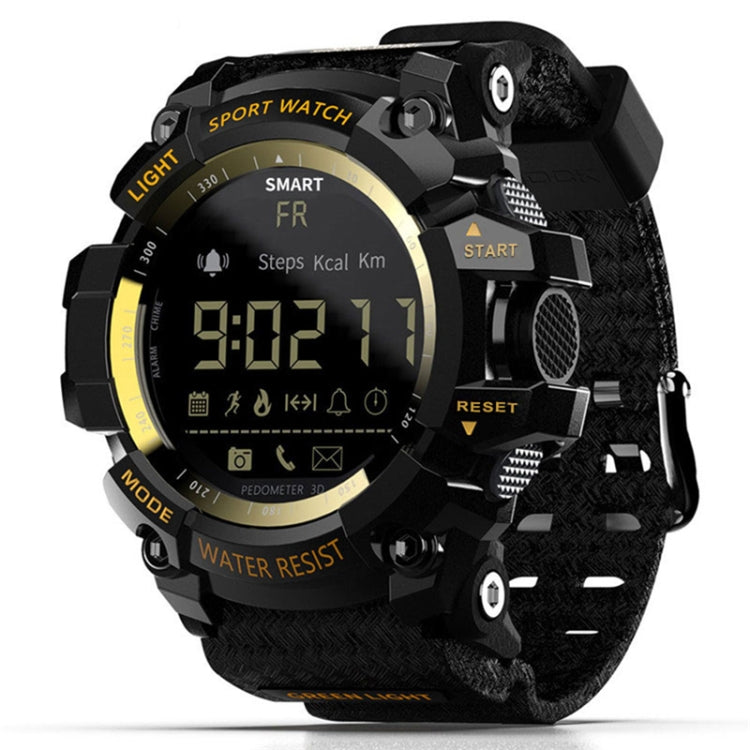Lokmat MK16 LCD Screen 50m Waterproof Smart Watch, Support Information Reminder / Remote Camera / Walking Motion Monitor(Gold) - Smart Watches by Lokmat | Online Shopping UK | buy2fix