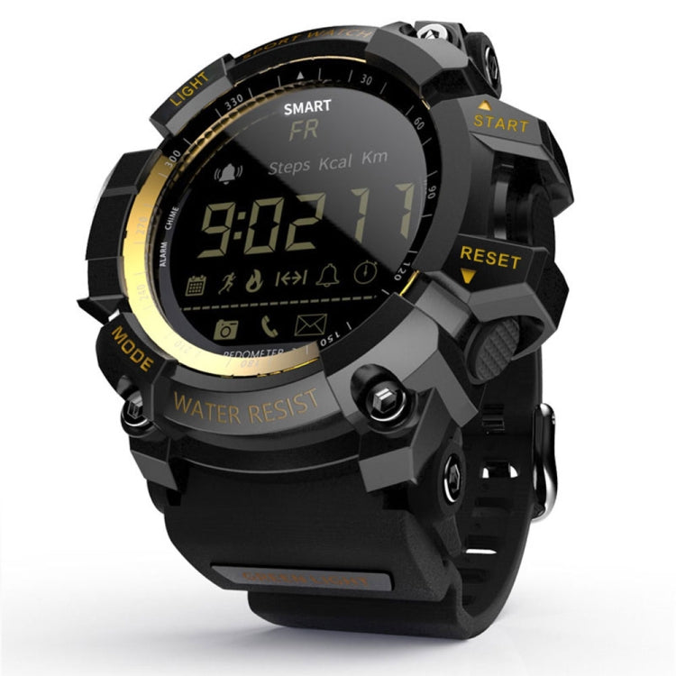Lokmat MK16 LCD Screen 50m Waterproof Smart Watch, Support Information Reminder / Remote Camera / Walking Motion Monitor(Gold) - Smart Watches by Lokmat | Online Shopping UK | buy2fix