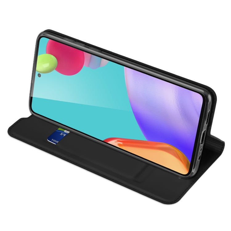 For Samsung Galaxy A52s / A52 5G / 4G DUX DUCIS Skin Pro Series Horizontal Flip PU + TPU Leather Case, with Holder & Card Slots(Black) - Galaxy Phone Cases by DUX DUCIS | Online Shopping UK | buy2fix